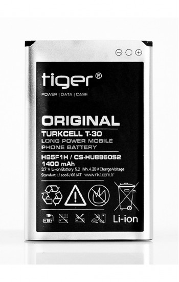 Tiger Turkcell T30 Maxi Pro 5 Batarya HB5F1H / CS-HU8860S2 1400 mAh&hellip;