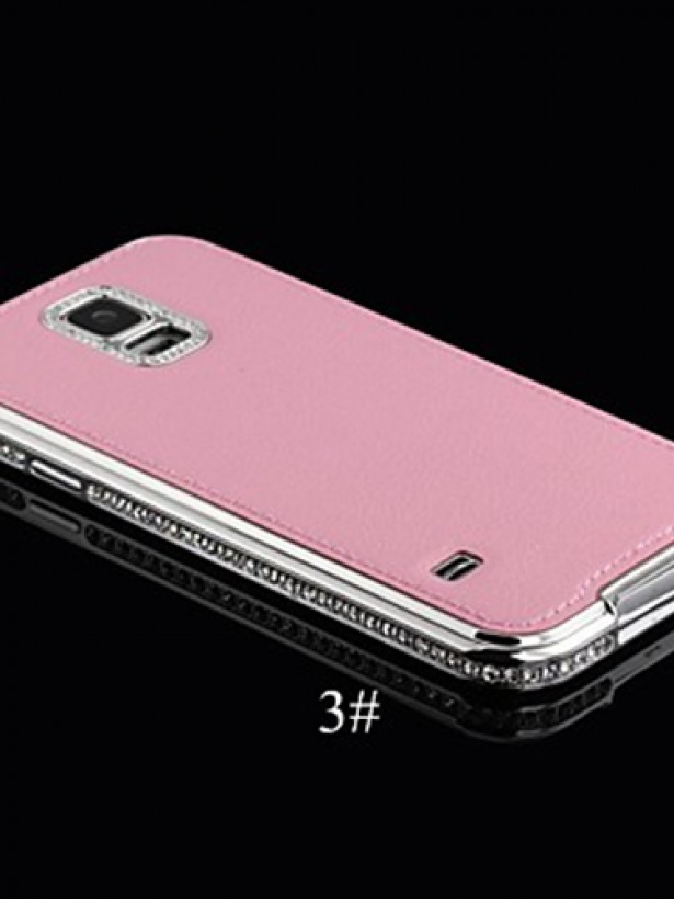 Shengo S5 G900 Taşlı Arka Kapak ve Bumper Diamond Series Şeker Pembe