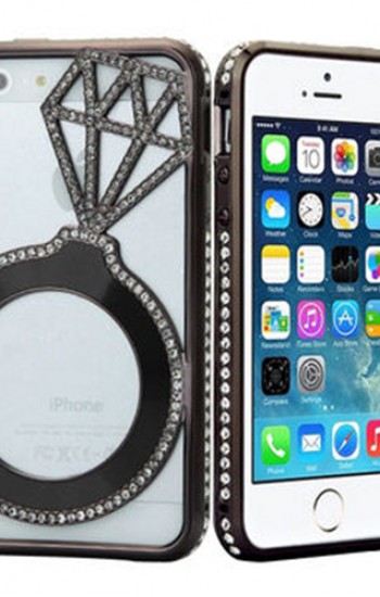 Shengo iPhone 6 TekTaşlı Metal Diamond Series Kılıf Siyah&hellip;