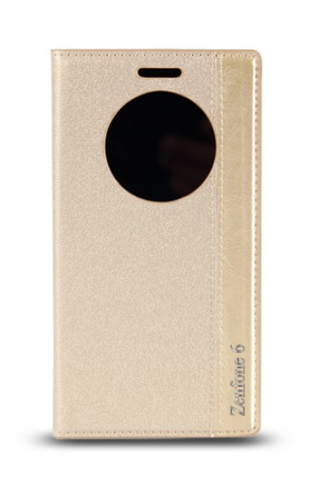Asus Zenfone 6 Gizli Mıknatıslı Pencereli Magnum Kılıf Gold&hellip;