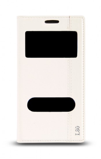 LG L80 Gizli Mıknatıslı Pencereli Magnum Kılıf Beyaz&hellip;