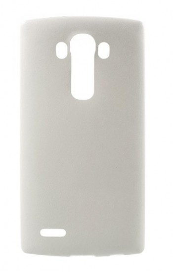 LG G4 H815 Kılıf Deri Dokulu Slikon Arka Kılıf Beyaz&hellip;