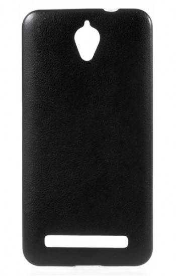 Asus Zenfone C Kılıf Deri Dokulu Arka Kapak Siyah&hellip;