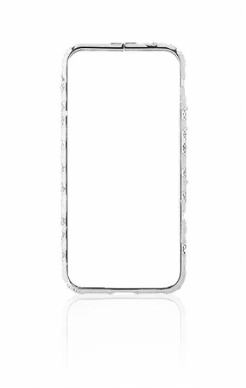 iPhone 6 0,7 mm Taşlı Metal Bumper Arka Koruma Kapaklı Gri&hellip;