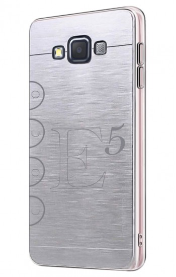 FitCase Samsung Galaxy E5 (E500) Metal TPU Arka Kapak Gri&hellip;