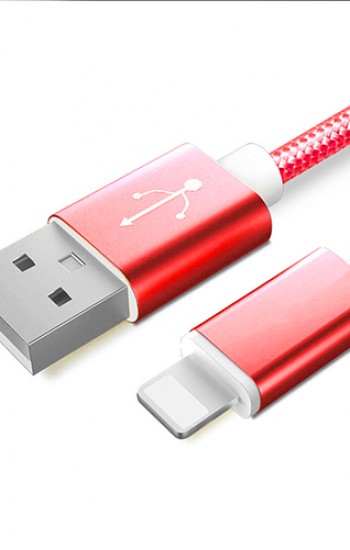 NoTech iPhone Lightning Kırılmaz USB Kablo 1.5mt Kırmızı&hellip;