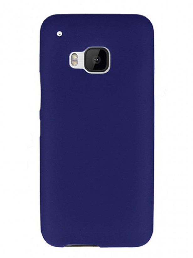 HTC One M9 Ultra İnce TPU Arka Kapak Lacivert