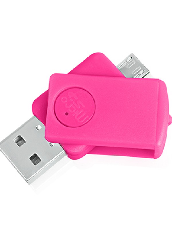 NoTech Micro + USB Kart Okuyucu OTG Smart Pembe&hellip;