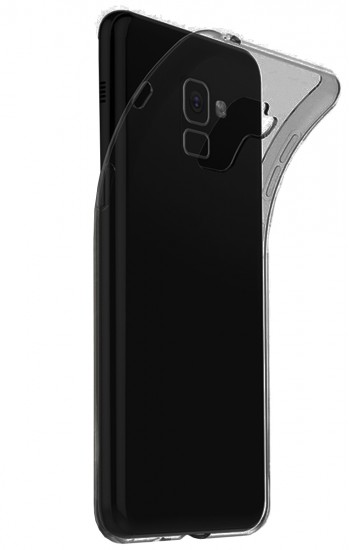 Samsung Galaxy A8 (A800) Kılıf Soft Silikon Şeffaf-Siyah Arka Kapak&hellip;