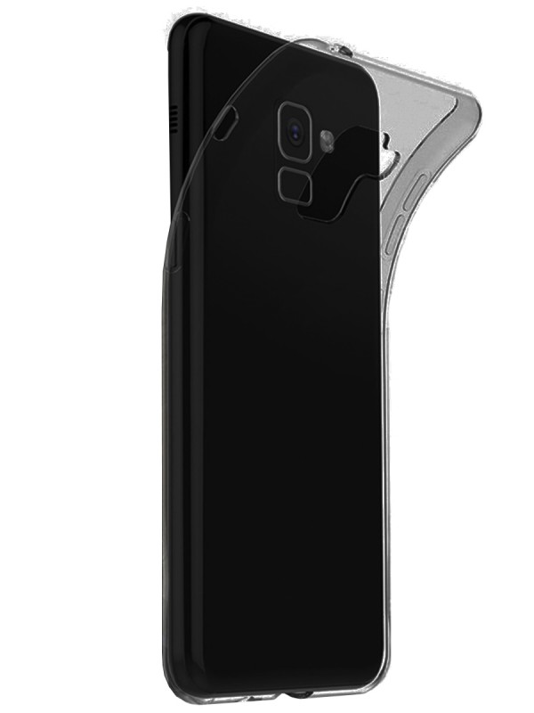 Samsung Galaxy A8 (A800) Kılıf Soft Silikon Şeffaf-Siyah Arka &hellip;