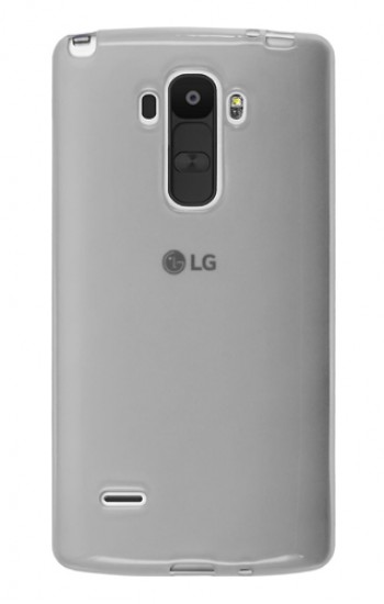 LG G4 Stylus Kılıf Soft Silikon Şeffaf-Siyah Arka Kapak&hellip;