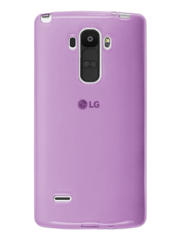 LG G4 Stylus Kılıf Soft Silikon Şeffaf-Pembe Arka Kapak&hellip;
