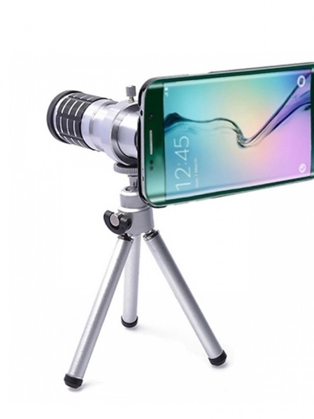 Samsung Galaxy S6 (G920) Kamera Zoom Lens + Tripod Kılıflı