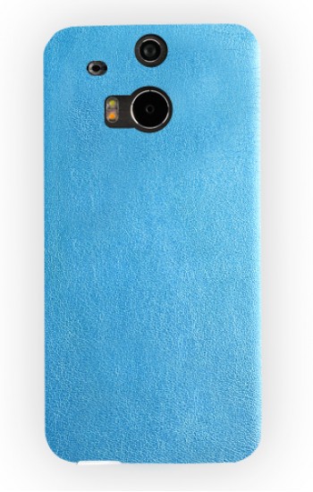HTC One M8 Kılıf Deri Dokulu Arka Kapak Mavi&hellip;