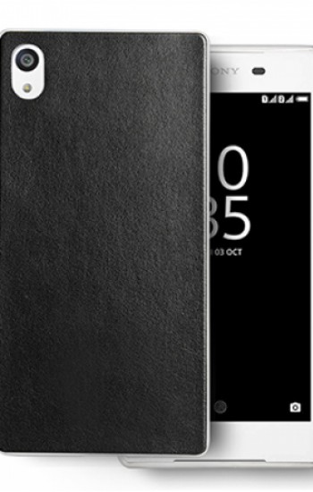 Sony Xperia Z1 Kılıf Deri Dokulu Arka Kapak Siyah&hellip;