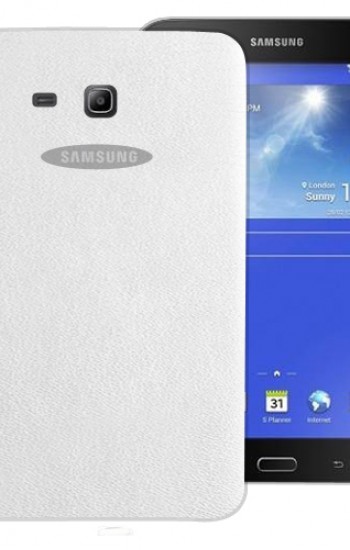Samsung Galaxy Tab E T560 9.6" Kılıf Deri Dokulu Silikon Arka Kapak&hellip;
