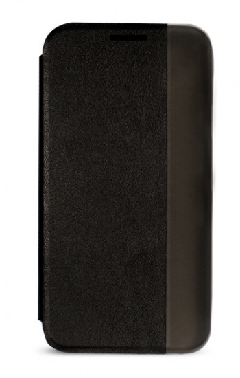 Samsung S6 (G920) Yan Kapaklı Kenar Göstergeli Kılıf Siyah&hellip;