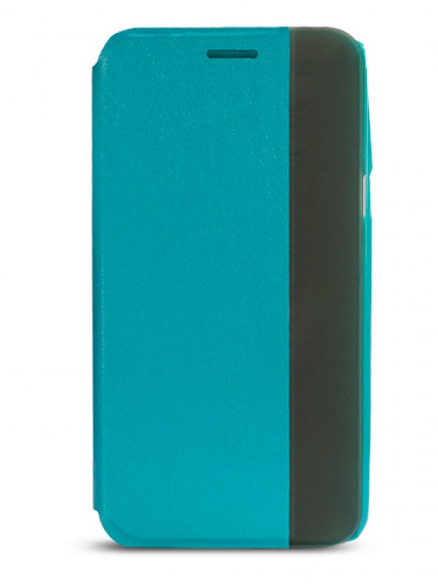 Samsung Galaxy E7 Yan Kapaklı Kılıf Mavi