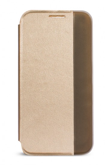 Samsung Galaxy A7 (A700) Yan Kapaklı Kenar Göstergeli Kılıf Gold&hellip;