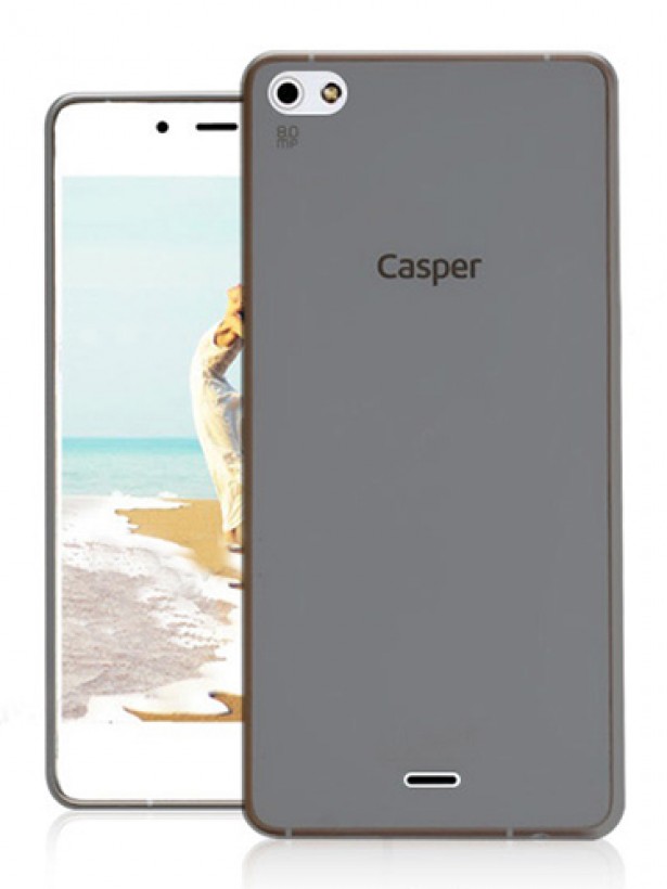 Casper VIA V10 Kılıf Soft Silikon Şeffaf-Siyah Arka Kapak