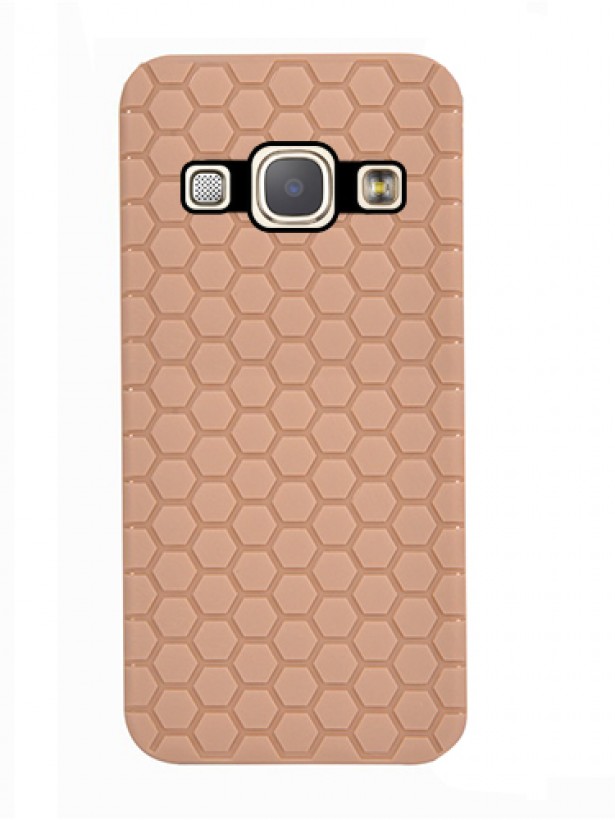 FitCase Samsung Galaxy A8 (A800) TPU Beehive Serisi Arka Kapak Gold