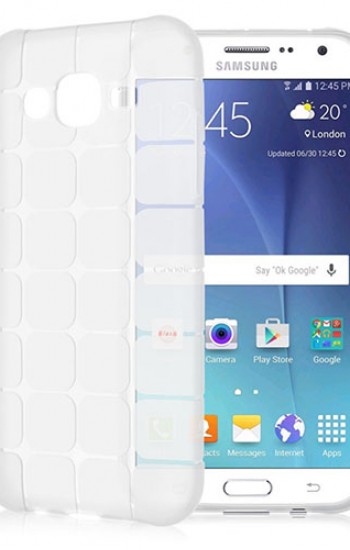 FitCase Samsung Galaxy J2 (J200) Plaid Silikon Arka Kapak Şeffaf&hellip;