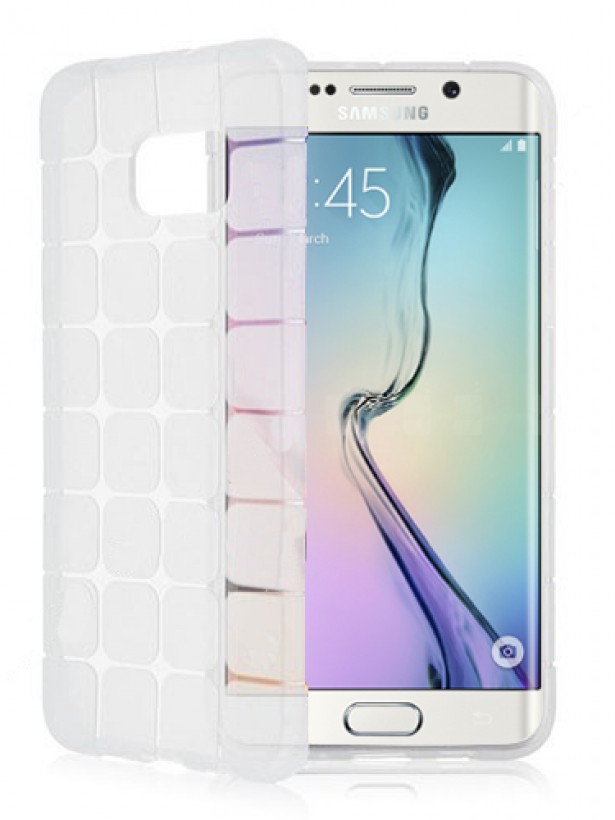 FitCase Samsung S6 (G920) Plaid Silikon Arka Kapak Şeffaf