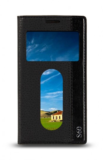 Lenovo S60 Gizli Mıknatıslı Pencereli Magnum Kılıf Siyah&hellip;