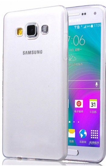 Samsung Galaxy E5 (E500) Color Curve Silikon Arka Kapak / Kılıf Şeffaf&hellip;