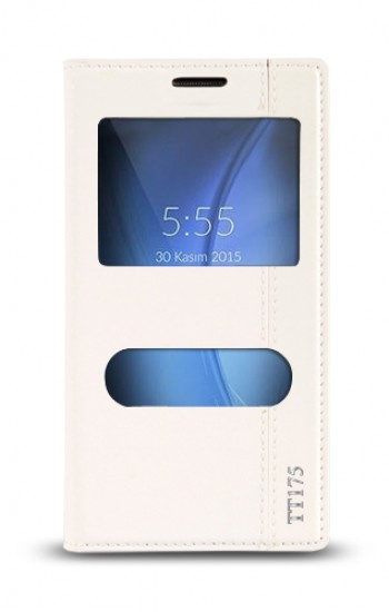 Türk Telekom TT175 Gizli Mıknatıslı Pencereli Magnum Kılıf Beyaz&hellip;