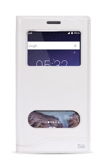 FitCase Dolce Turkcell T60 Gizli Mıknatıslı Pencereli Kılıf Beyaz&hellip;