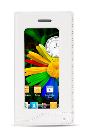 FitCase Dolce GM Discovery E3 Gizli Mıknatıslı Pencereli Kılıf Beyaz&hellip;