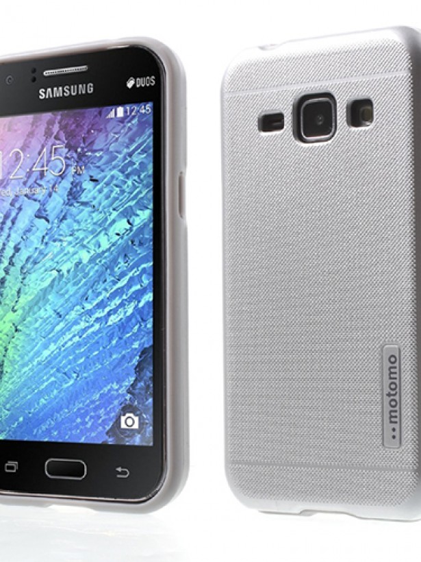 Samsung Galaxy J1 Kılıf Motomo Sert Arka Kapak Gri