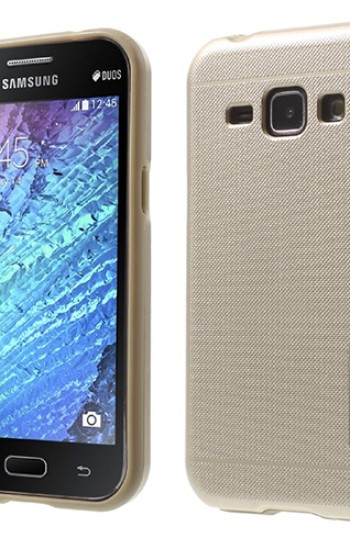 Samsung Galaxy J1 Kılıf Motomo Sert Arka Kapak Gold&hellip;