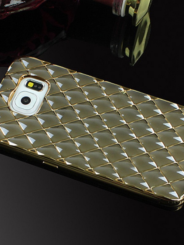 FitCase Laser Samsung S6 (G920) Baklava Desenli Gold - Siyah&hellip;
