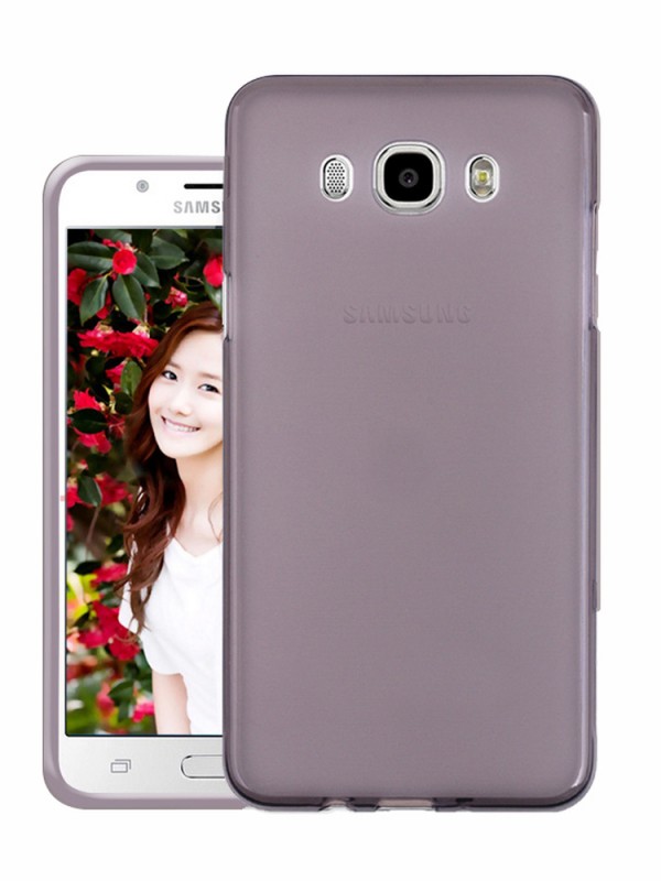 Samsung Galaxy J5 2016 (J510) Kılıf Soft Silikon Şeffaf-Siyah &hellip;