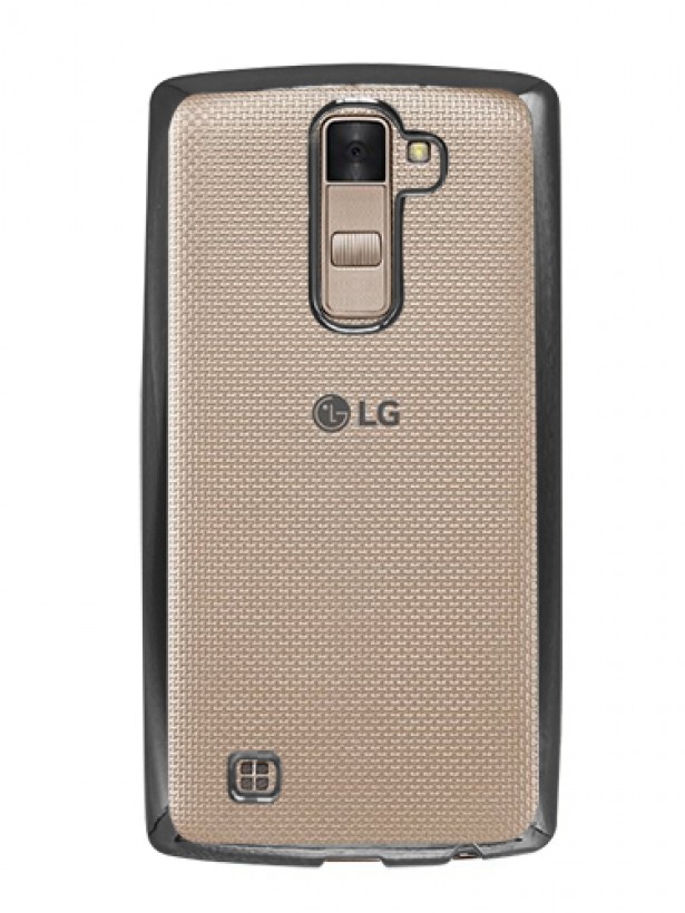 FitCase Laser Color LG K8 K350 Silikon Kılıf Siyah