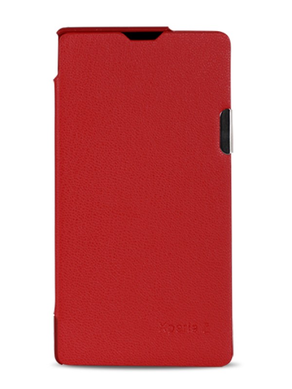Sony Xperıa Z L36H Mıknatıslı Flip Case Kılıf Kırmızı&hellip;