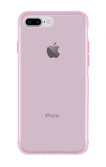 iPhone 7 Plus / 8 Plus Kılıf Soft Silikon Şeffaf-Pembe Arka Kapak&hellip;
