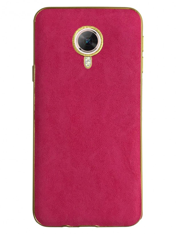 FitCase Kadife Laser GM 5 Plus Silikon Arka Kapak Pembe