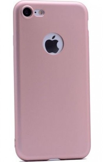 FitCase Kadife Laser iPhone 7-8 Silikon Arka Kapak Pembe&hellip;