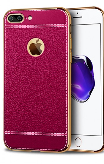 FitCase Laser Elegant iPhone 7-8 Plus Silikon Arka Kapak Pembe&hellip;