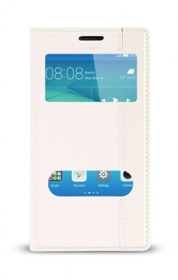 Huawei GT3 Gizli Mıknatıslı Pencereli Magnum Kılıf Beyaz&hellip;