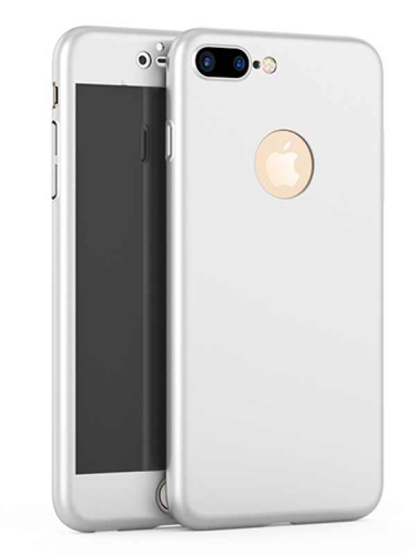 iPhone 7-8 Plus 360 Derece Koruma Arka Kapak Gri&hellip;