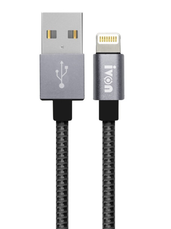 NoTech Lightning Zinc Alloy Metal Dayanıklı 2.4A USB Kablo Siyah&hellip;