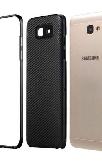 FitCase Galaxy J5 Prime (G570) 2in1 Carbon Desen Arka Kapak Siyah&hellip;