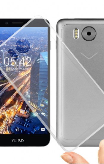 Vestel Venus V3 5580 Kılıf Soft Silikon Şeffaf Arka Kapak&hellip;