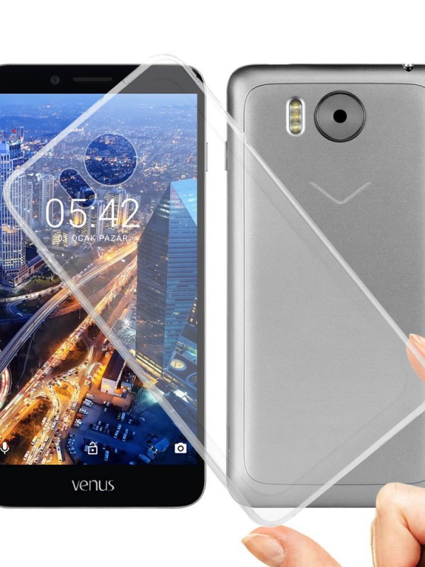 Vestel Venus V3 5580 Kılıf Soft Silikon Şeffaf Arka Kapak&hellip;