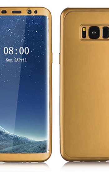 Samsung Galaxy S8 (G950) 360 Derece Slim Premium Silikon Kılıf Gold&hellip;