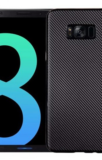 FitCase Galaxy S8 Plus (G955) Carbon Desen Arka Kapak Siyah&hellip;